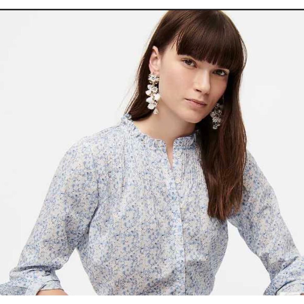 J. Crew  Poplin Classic Popover Shirt In Liberty Misti Valeria